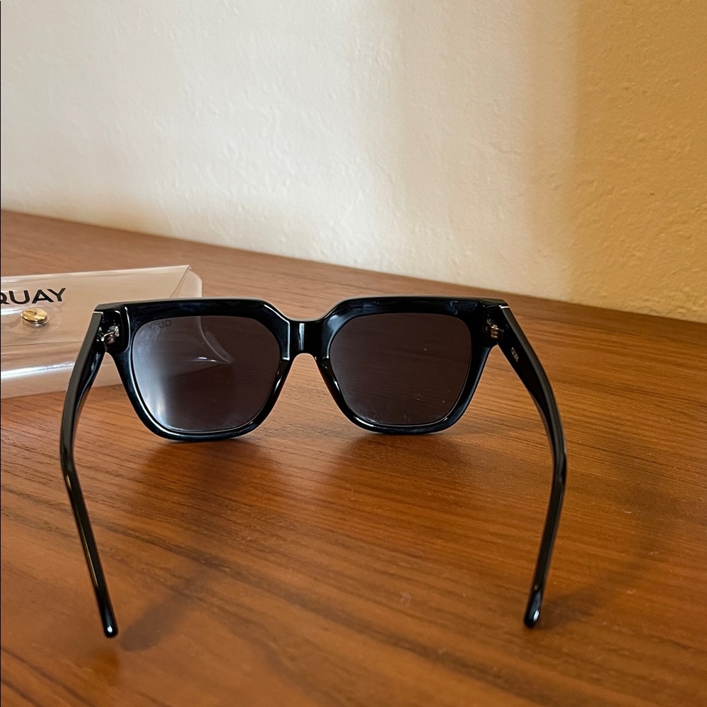 Quay Australia Glossy Black Sunglasses - Picture 4 of 9